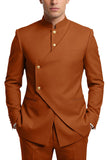 Single Breasted Coffee 2 Piece Men's Prom Suits