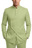 Single Breasted Coffee 2 Piece Men's Prom Suits