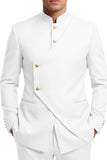 Single Breasted Coffee 2 Piece Men's Prom Suits