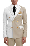 Purple 2 Piece Peak Lapel Double Breasted Men's Prom Suits