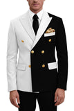 Purple 2 Piece Peak Lapel Double Breasted Men's Prom Suits