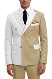 Purple 2 Piece Peak Lapel Double Breasted Men's Prom Suits
