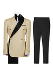 Sage Green 2 Piece Notch Lapel Double Breasted Men's Prom Suits