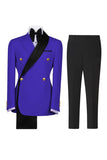 Sage Green 2 Piece Notch Lapel Double Breasted Men's Prom Suits