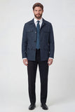 Beige Notch Lapel Single Breasted Men's Jacket