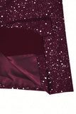 2 Piece Black One Button Shawl Lapel Glitter Men's Suits