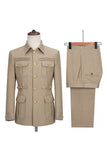 2 Piece Black Single Breasted Men's Suits
