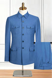 Black Single Breasted 2 Piece Men's Suits