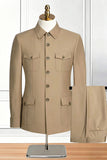 Black Single Breasted 2 Piece Men's Suits