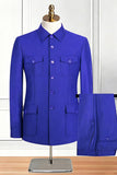 Black Single Breasted 2 Piece Men's Suits