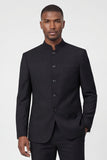 Single Breasted Black 2 Piece Men's Prom Suits