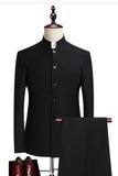 Single Breasted Black 2 Piece Men's Prom Suits