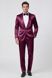2 Piece Champagne Shawl Lapel One Button Men's Prom Suits