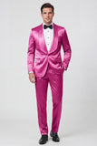 2 Piece Champagne Shawl Lapel One Button Men's Prom Suits