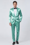 2 Piece Champagne Shawl Lapel One Button Men's Prom Suits