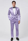 2 Piece Champagne Shawl Lapel One Button Men's Prom Suits