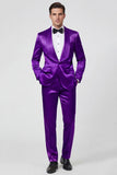 2 Piece Champagne Shawl Lapel One Button Men's Prom Suits