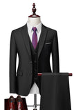 2 Piece Notch Lapel Dark Grey Single Breasted Men's Prom Suits