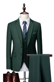 2 Piece Notch Lapel Dark Grey Single Breasted Men's Prom Suits