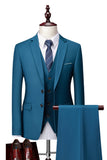 2 Piece Notch Lapel Dark Grey Single Breasted Men's Prom Suits