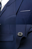 2 Piece Notch Lapel Dark Grey Single Breasted Men's Prom Suits