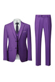 2 Piece Notch Lapel Dark Grey Single Breasted Men's Prom Suits