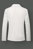 Black Notch Lapel Single Breasted Men's Jacket
