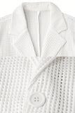 Black Notch Lapel Single Breasted Men's Jacket