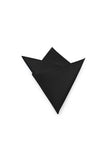 Black Satin Pocket Square