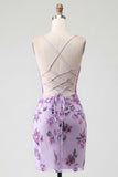 Blush Bodycon Halter Neck Sheer Corset Sequins Homecoming Dress