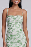 Light Green Mermaid Spaghetti Straps Formal Dress