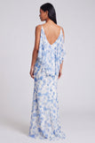 Mermaid Light Green Floral Maxi Dress