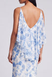 Mermaid Light Green Floral Maxi Dress