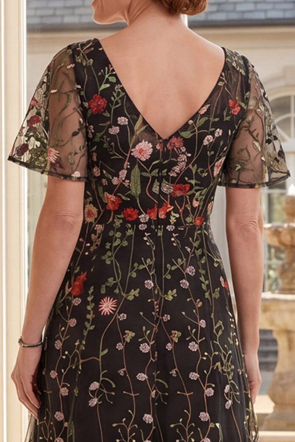 black floral mother of the bride dresses Floral Mother of the Bride Dresses 2026 Women's A-Line/Princess One-shoulder Printed Flower Wedding Guest Formal Evening Gowns, As Pic