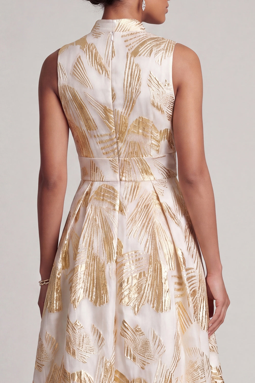 ZAPAKA Women Champagne Mother Of the Bride Dress V Neck High Low ...