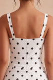 Black And White Polka Dots Bodycon Graduation Dress