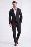 2 Piece Beige Single Breasted Peak Lapel Men's Suits