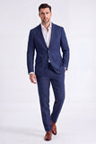 2 Piece Beige Single Breasted Peak Lapel Men's Suits