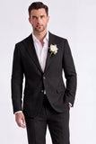 Light Khaki 2 Piece Peak Lapel Single Breasted Men Formal Suits