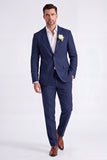 Light Khaki 2 Piece Peak Lapel Single Breasted Men Formal Suits