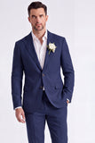 Light Khaki 2 Piece Peak Lapel Single Breasted Men Formal Suits