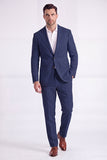 Light Khaki 2 Piece Notched Lapel Single Breasted Men Formal Suits