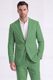 Light Khaki 2 Piece Notched Lapel Single Breasted Men Formal Suits