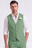 Light Khaki 2 Piece V-Neck Single Breasted Men Short Formal Suits