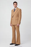Black 2 Piece Peak Lapel One Button Men Prom Suits