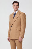 Black 2 Piece Peak Lapel One Button Men Prom Suits