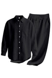 Light Blue 2-Piece Linen Men's Co-Ord Set