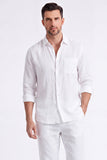 Light Blue 2-Piece Linen Men's Co-Ord Set