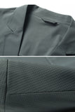 Black Notched Lapel Men's Blazer
