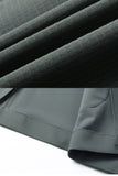 Black Notched Lapel Men's Blazer